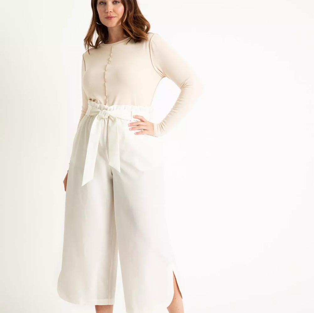 Fabulous Eloquii Paperbag Waist Cropped Pant